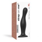 Dildo analne CURVY BLACK - XL