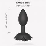 Miękki jak płatek, elegancki jak róża OPEN ROSES L - BLACK ONYX