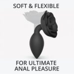 Miękki jak płatek, elegancki jak róża OPEN ROSES L - BLACK ONYX