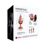 Elegancki korek analny z diamencikiem marki Marc Dorcel L