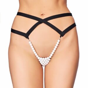 Stringi ze sznurem szklanych pereł od 7Heaven XL