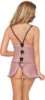 Różowa koszulka nocna i stringi od ROXANA S