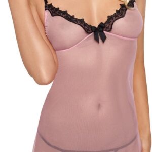 Różowa koszulka nocna i stringi od ROXANA XL