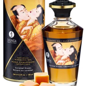 Luksusowy Afrodyzjak Warming Oil Caramel Kisses od Shunga