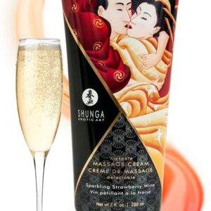 Luksusowy krem do masażu Kissable Sparkling Strawberry Wine marki Shunga