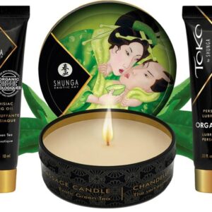5-częściowy luksusowy zestaw Geisha's Secret Kit Organica Exotic Green Tea- Shunga