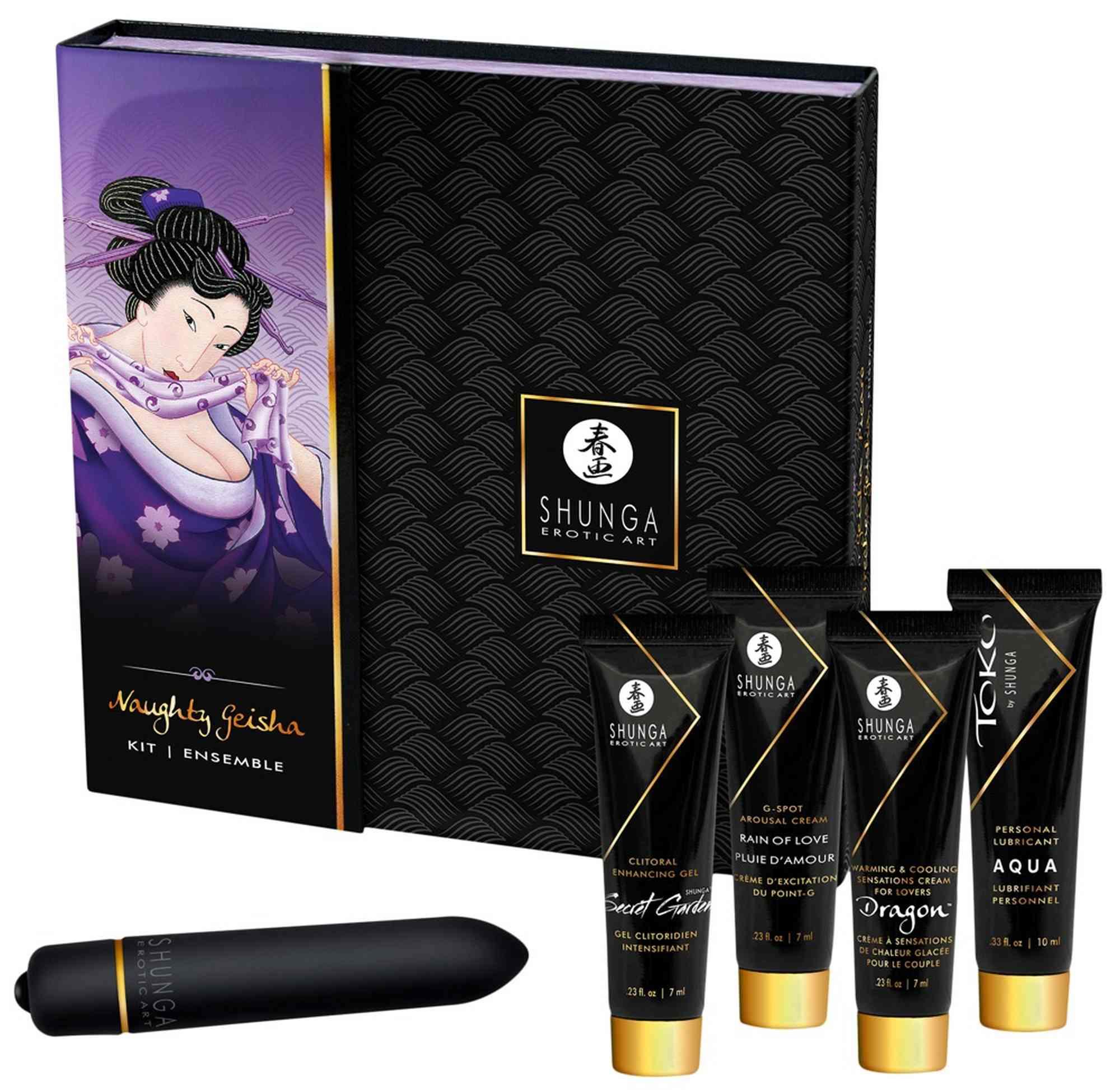 5-częściowy luksusowy zestaw Naughty Geisha Kit - Shunga 5-częściowy luksusowy zestaw Naughty Geisha Kit - Shunga