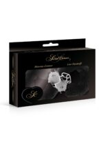 Czarne kajdanki z futerkiem