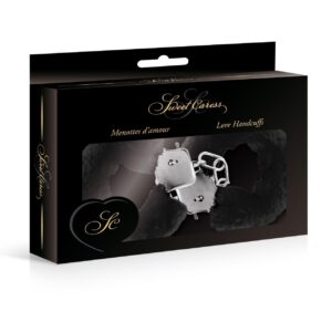 Czarne kajdanki z futerkiem