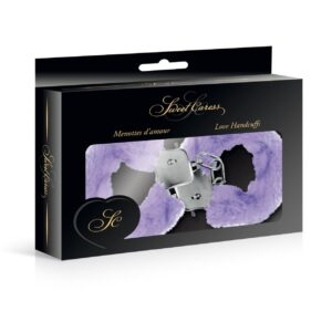 Fioletowe kajdanki z futerkiem