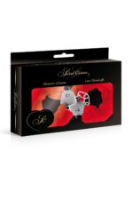 Czerwone kajdanki z futerkiem