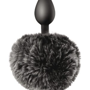BLACK POMPOM ANAL PLUG