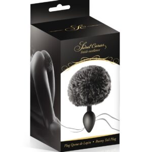 BLACK POMPOM ANAL PLUG