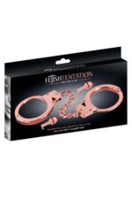 Fetish Tentation różowe metalowe kajdanki