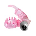 Wibrujący Pierścień Erekcyjny z Wypustkami BAILE LOVE RABBIT RING