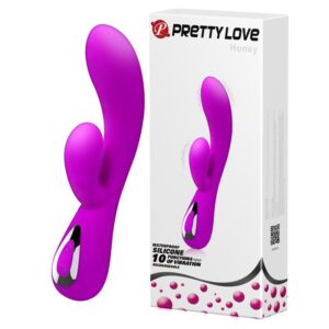 PRETTY LOVE – HONEY - Ergonomiczny podwójny stymulator
