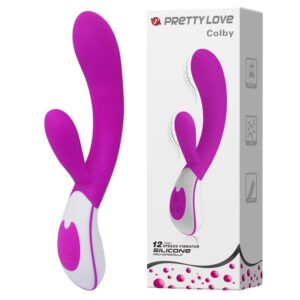Pretty Love - Colby – wibrator z masażerem łechtaczki i 12 trybami wibracji