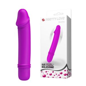 PRETTY LOVE - EMILY – Mini Wibrator Silikonowy z 10 Trybami Wibracji