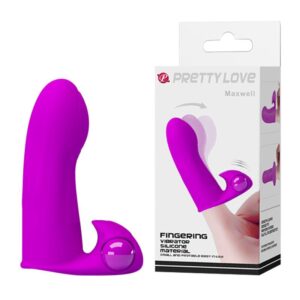 PRETTY LOVE - MAXWELL PURPLE VIBRATION – Wibrator z Rękawem na Palec