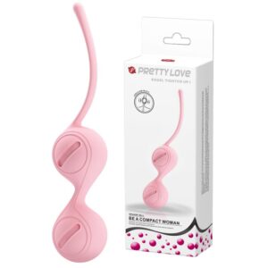 PRETTY LOVE - KEGEL TIGHTEN UP I PINK – Silikonowe Kulki Kegla do Treningu Mięśni Pochwy