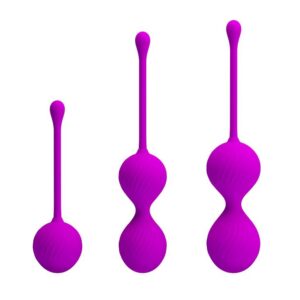 PRETTY LOVE - KEGEL BALL PURPLE – Zestaw Kulek Dopochwowych do Treningu Mięśni Intymnych