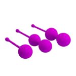 PRETTY LOVE - KEGEL BALL PURPLE – Zestaw Kulek Dopochwowych do Treningu Mięśni Intymnych