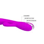 PRETTY LOVE - ROY – Silikonowy Masażer Punktu G z Funkcją Łaskotania i Odsysania
