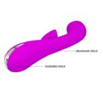 PRETTY LOVE - ROY – Silikonowy Masażer Punktu G z Funkcją Łaskotania i Odsysania