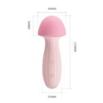 PRETTY LOVE - MUSHROOM – Miniaturowa Różdżka z 12 Funkcjami Wibracji
