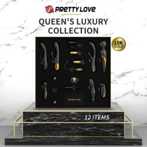 PRETTY LOVE - Golden Black (QUEEN'S LUXURY COLLECTION) – Zestaw luksusowych przyjemności