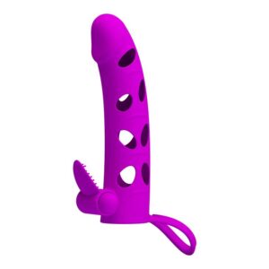 Nakładka na penisa PRETTY LOVE - Vibrating Penis Sleeve with Ball Strap