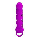 Nakładka na penisa PRETTY LOVE - Vibrating Penis Sleeve with Ball Strap