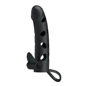Nakładka na penisa PRETTY LOVE - Vibrating Penis Sleeve with Ball Strap