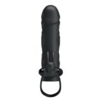 Nakładka na penisa PRETTY LOVE - PENIS SLEEVE WITH BALL STRAP vibration