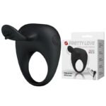 PRETTY LOVE - STIMULATING TONGUO Silikonowy pierścień z wibracją
