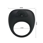 PRETTY LOVE - STIMULATING TONGUO Silikonowy pierścień z wibracją