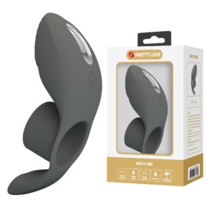 PRETTY LOVE - Master ring, Silikonowy pierścień 7 funkcji z funkcją pamięci