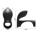 PRETTY LOVE -VIBRATION PENIS SLEEVE II, Silikonowy pierścień 7 funkcji z funkcją pamięci