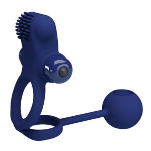 PRETTY LOVE - Powerful ring, Silikonowy pierścień 10 wibracji