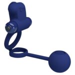 PRETTY LOVE - Powerful ring, Silikonowy pierścień 10 wibracji