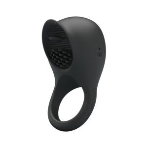 PRETTY LOVE - RING SHAKING II Silikonowy pierścień ze stymulującym języczkiem