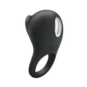 PRETTY LOVE - RING SHAKING II Silikonowy pierścień ze stymulującym języczkiem