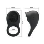 PRETTY LOVE - RING SHAKING II Silikonowy pierścień ze stymulującym języczkiem