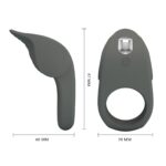 PRETTY LOVE - Master ring, Silikonowy pierścień 10 wibracji z funkcją pamięci