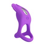 PRETTY LOVE - VIBRANT PENIS RING SILAS Black, 7 wibracji