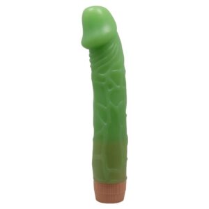 BAILE - BARBARA 8.8'' – Zielony, Błyszczący Wibrator Dildo z Regulacją Prędkości