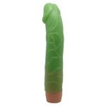BAILE - BARBARA 8.8'' – Zielony, Błyszczący Wibrator Dildo z Regulacją Prędkości