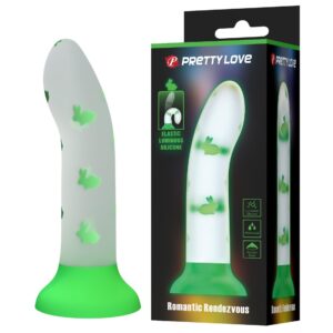 Świecące dildo analne PRETTY LOVE - Romantic Rendezvous, Luminous Suction base
