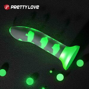 Świecące dildo analne PRETTY LOVE - Romantic Rendezvous, Luminous Suction base