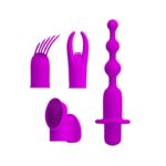 PRETTY LOVE - TOYS COLLECTION 4 IN 1 – Zestaw z Wibracyjną Kulą i Czterema Dodatkowymi Nasadkami